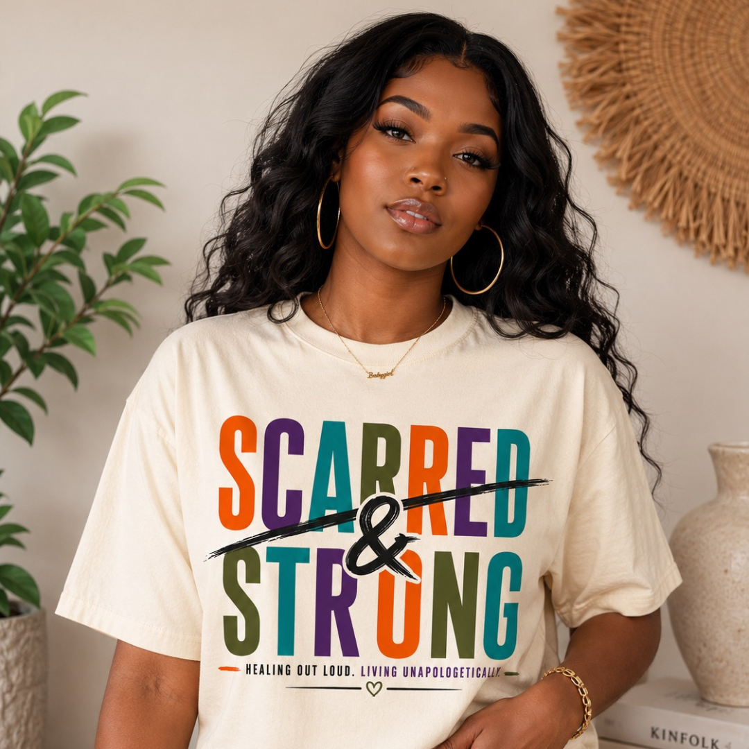 Scarred & Strong - Cream Shirt